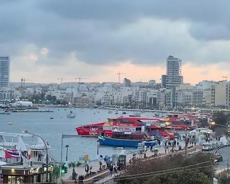 A&r 3 Bedrooms Seafront With Valletta&harbour View - Ferry 아파트 슬리에마